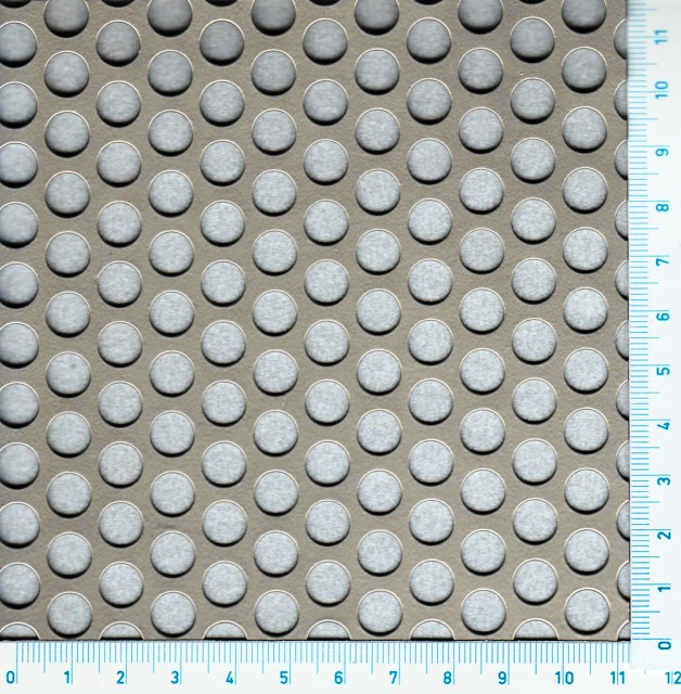 Lochblech Aluminium TRv 30.33 / 1000x2000x2mm, Loch-Ø 3mm Teilung 5mm,  Blechdicke 2mm - Normrahmen